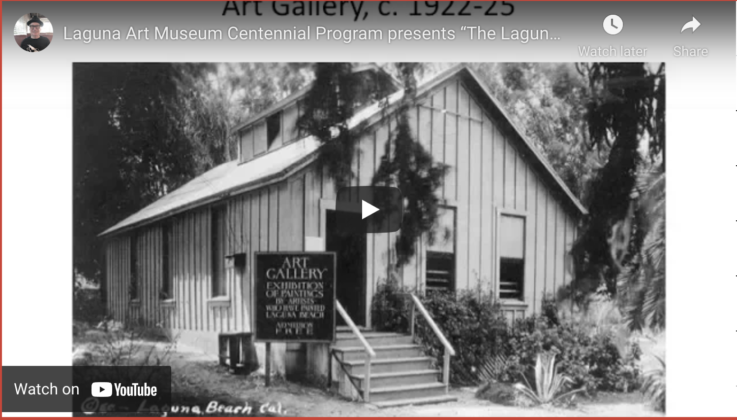 Laguna Art Museum Centennial Program presents “The Laguna Beach Arts Association” with Deborah Salon