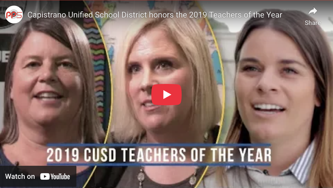 Capistrano Unified School District honors the 2019 Teachers of the Year